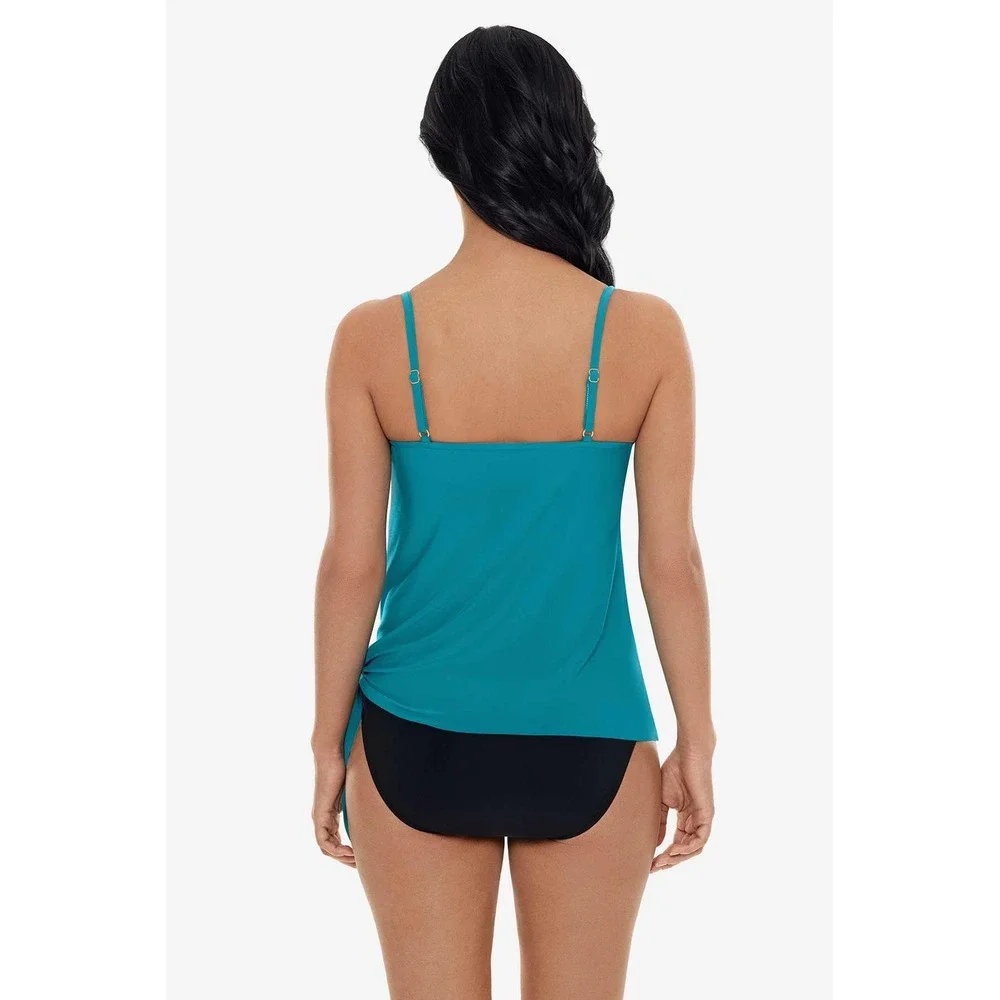 Magicsuit Alex Tankini Top Pacific Blue Underwire Side Tie Swim 6006040‎ 10